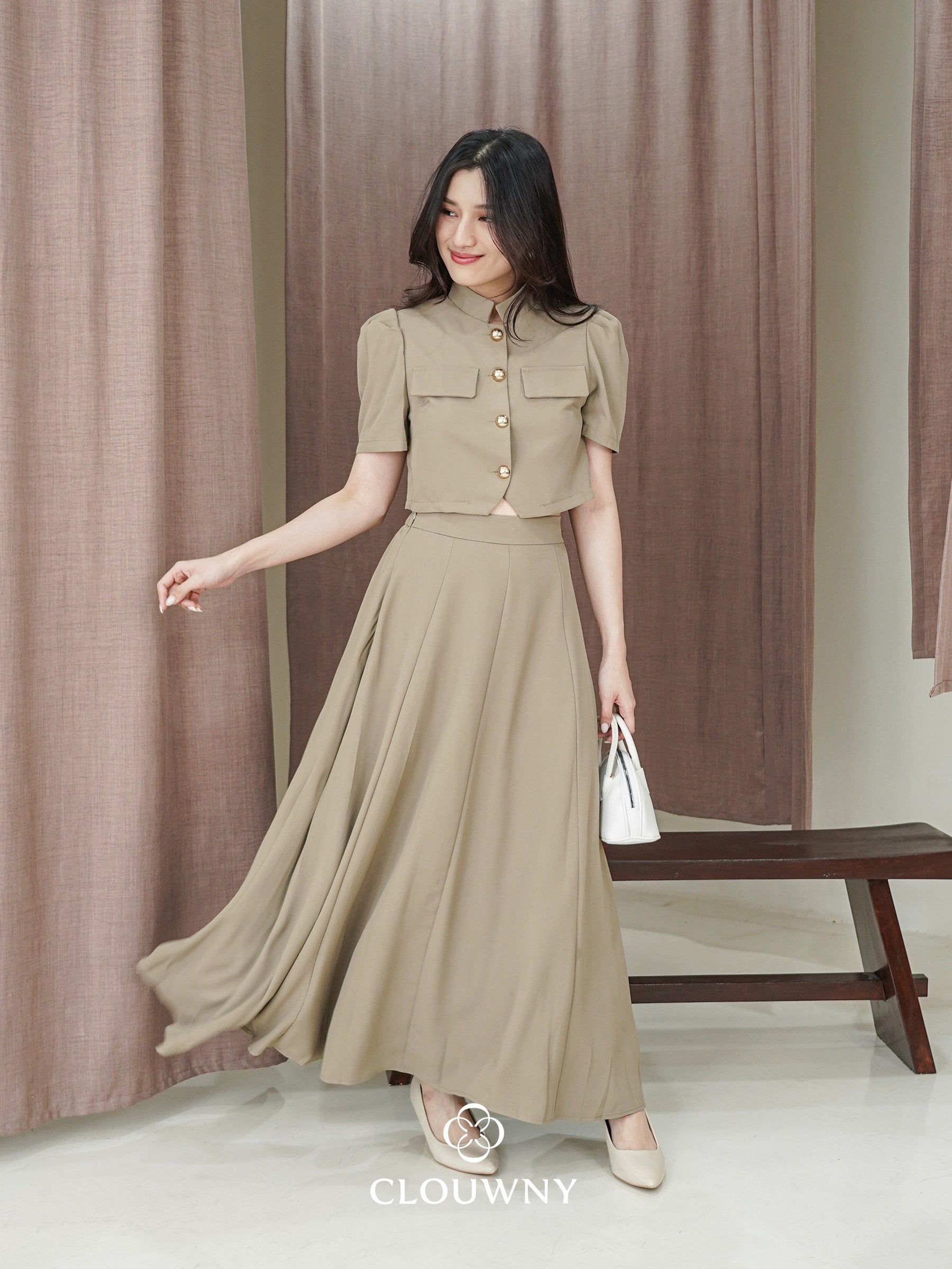 Damas Button Set - Khaki